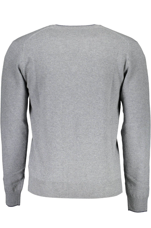 Gray Wool Men Sweater
