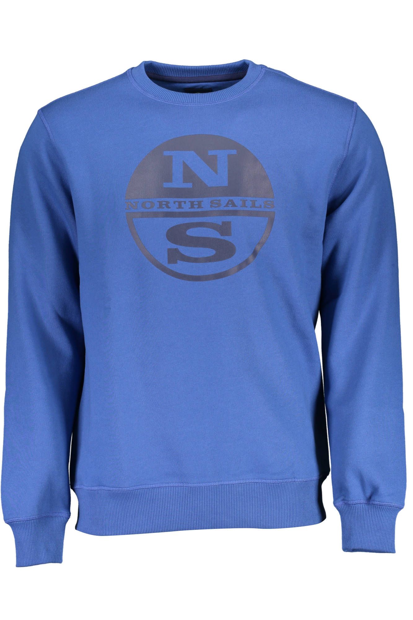 Blue Cotton Men Sweater