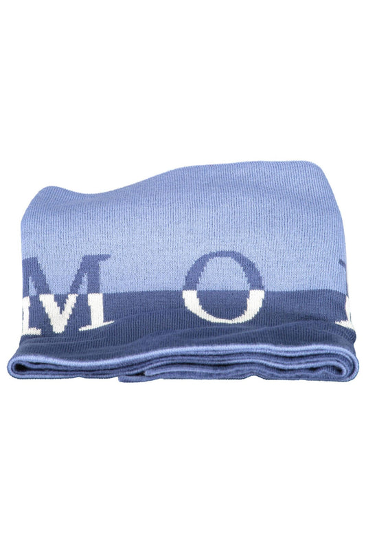 Blue Wool Men Scarf
