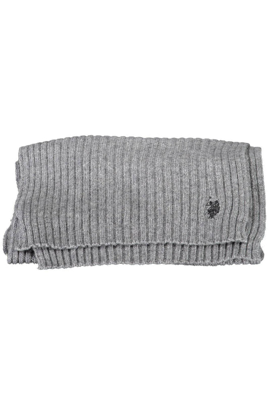 Gray Wool Men Scarf