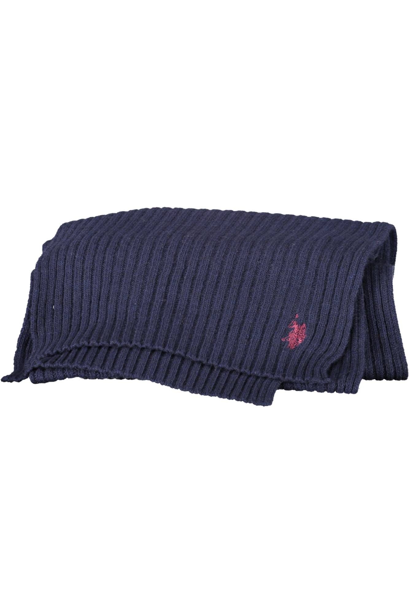 Blue Wool Men Scarf