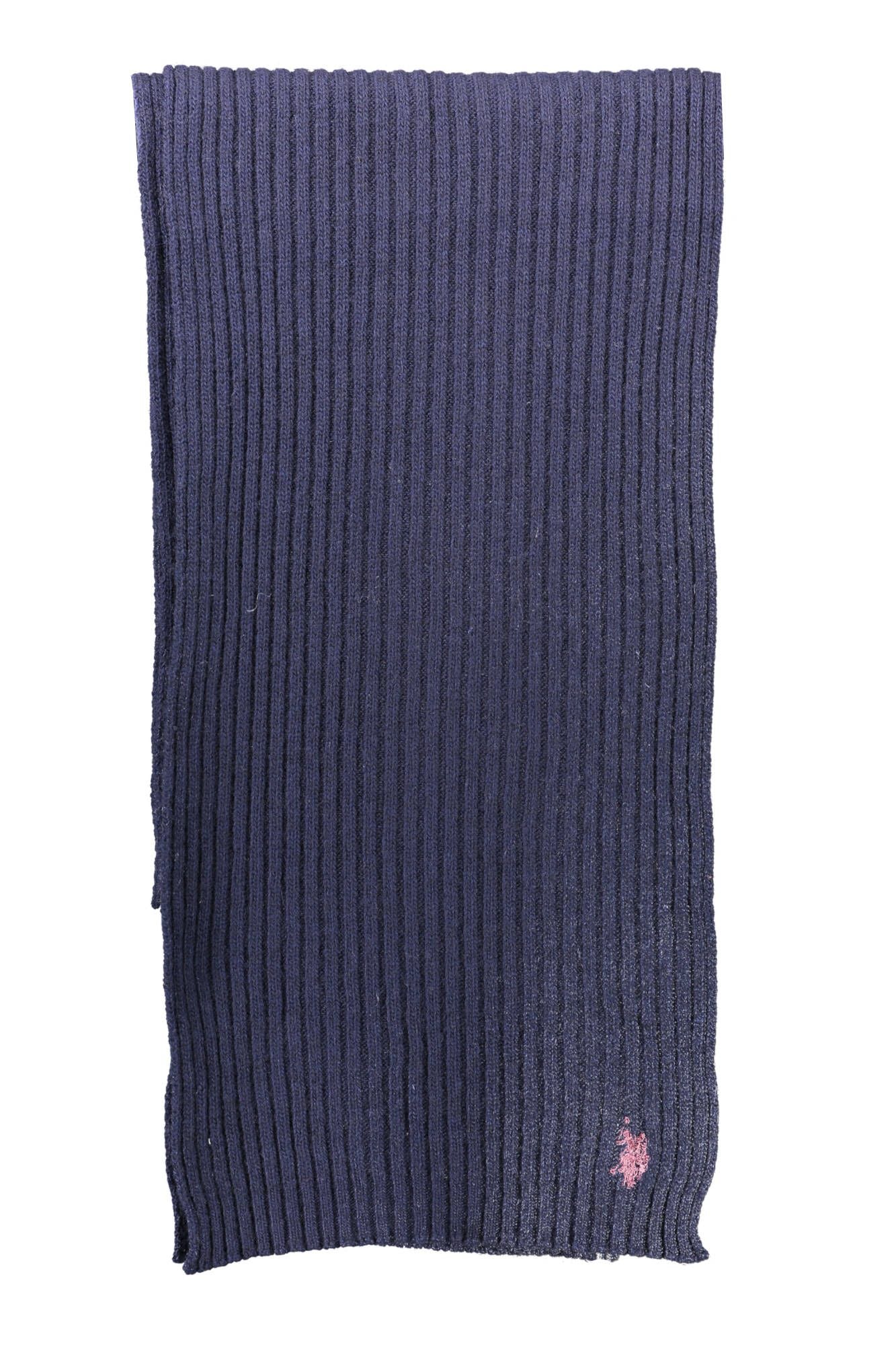 Blue Wool Men Scarf