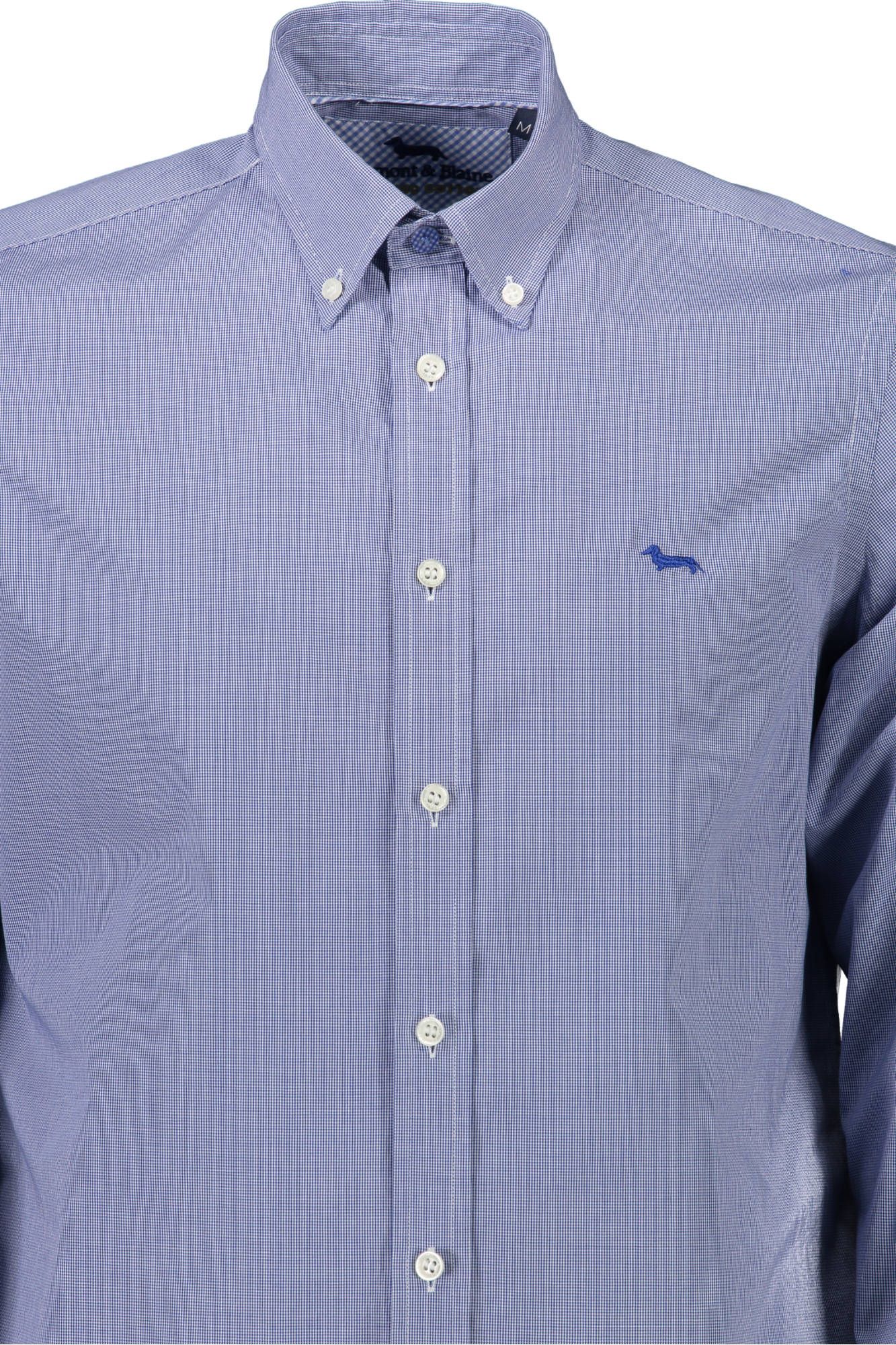 Blue Cotton Men Shirt