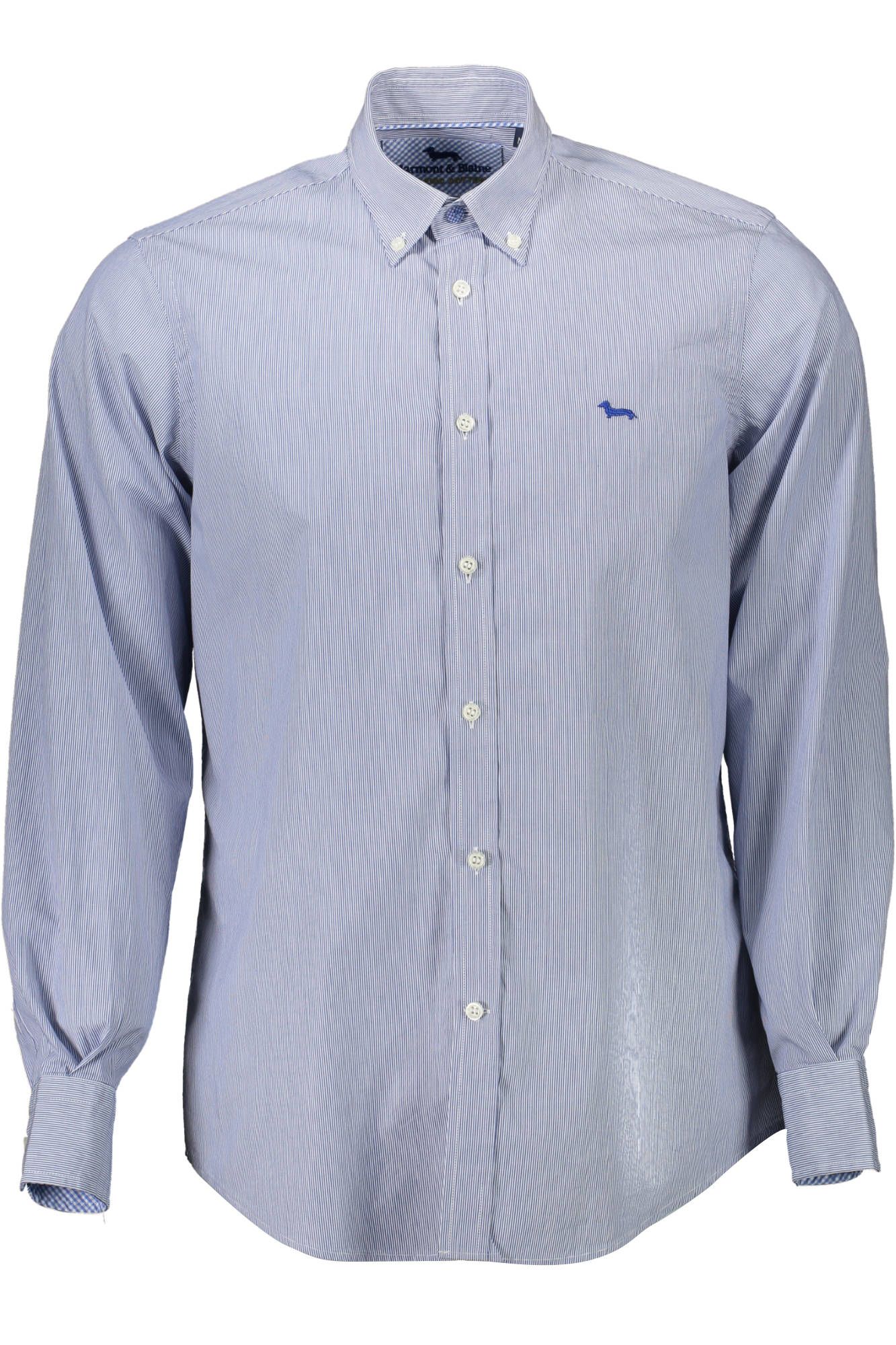 Blue Cotton Men Shirt