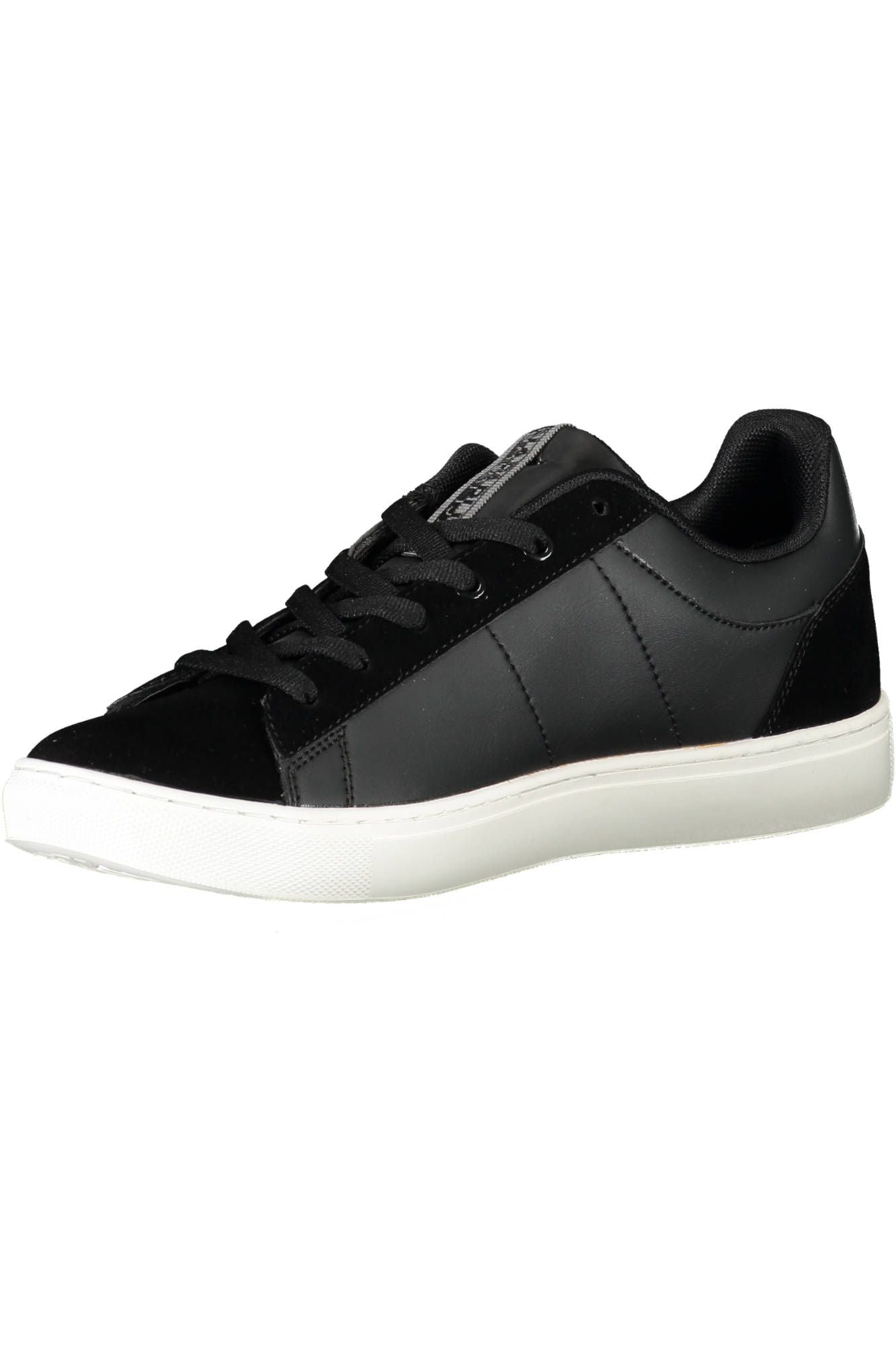 Black Polyester Men Sneaker