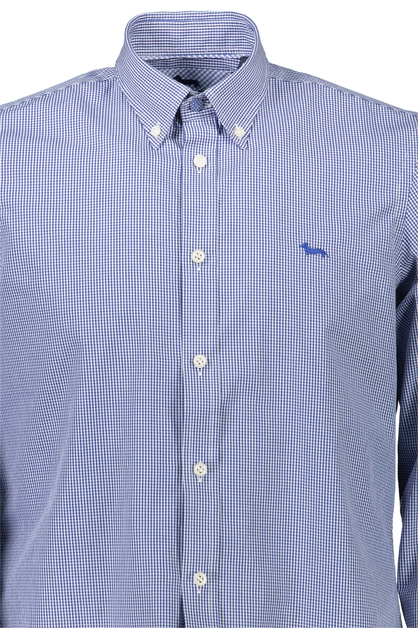 Blue Cotton Men Shirt