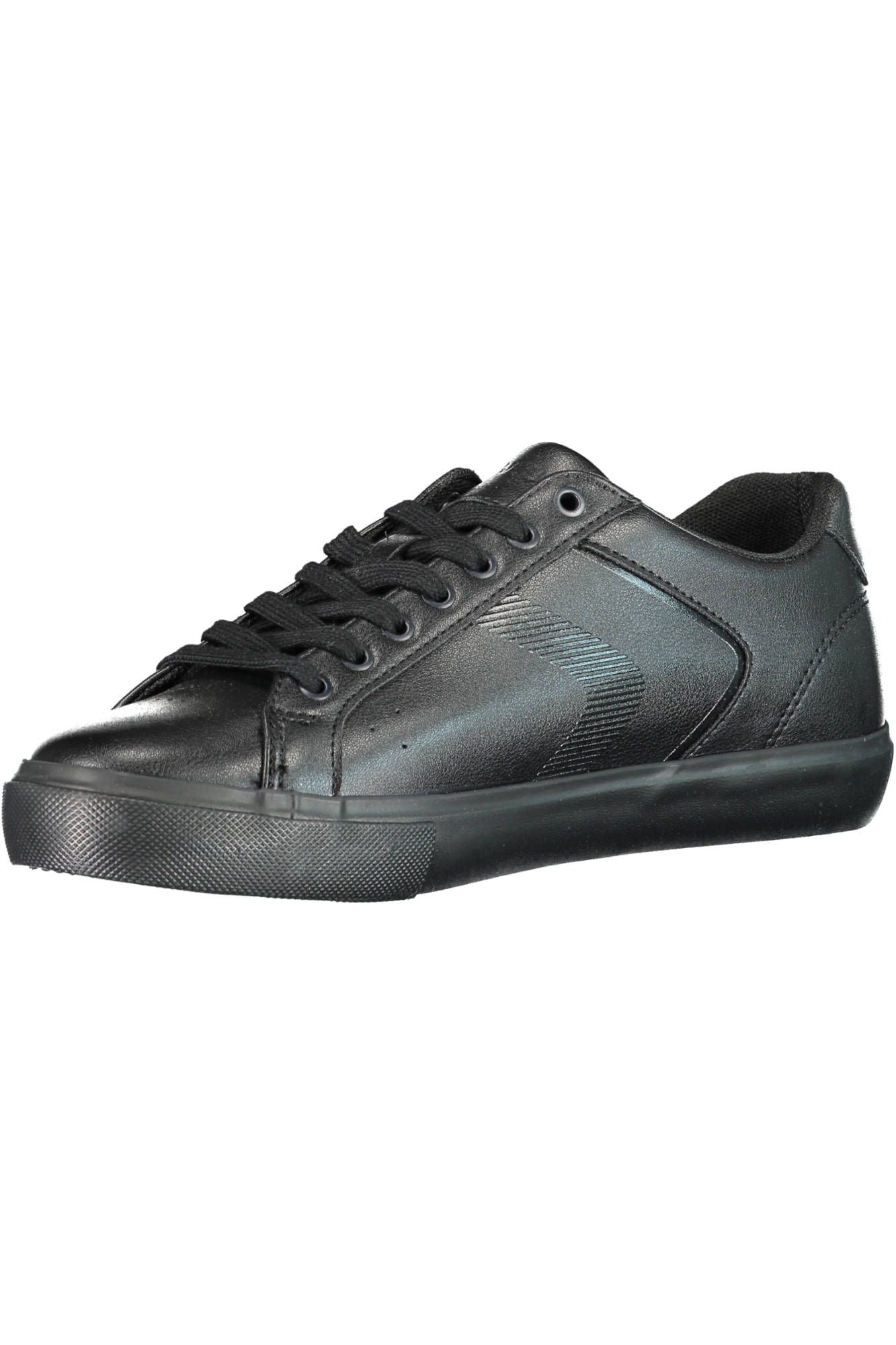 Black Polyester Men Sneaker