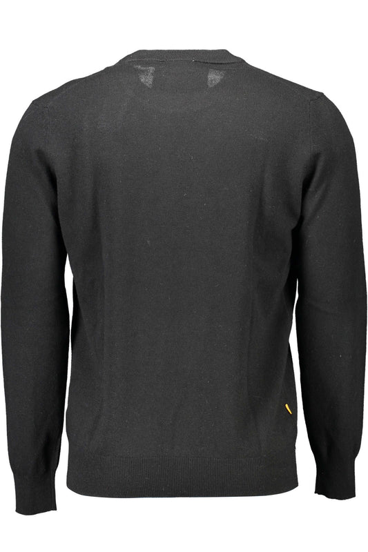Black Wool Men Sweater