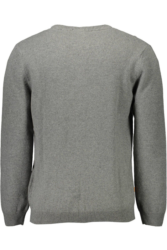 Gray Nylon Men Sweater