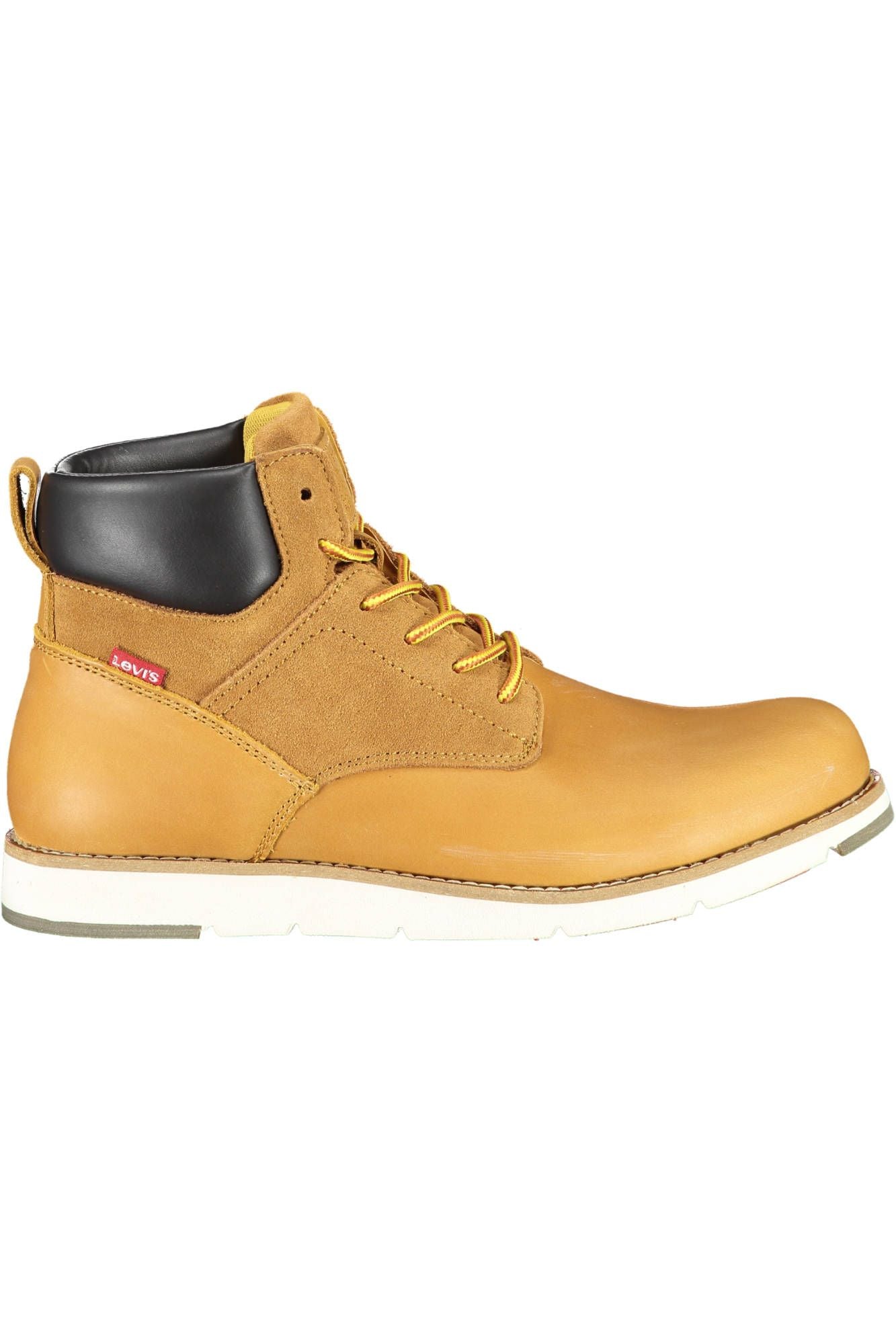 Beige Polyester Men Boot