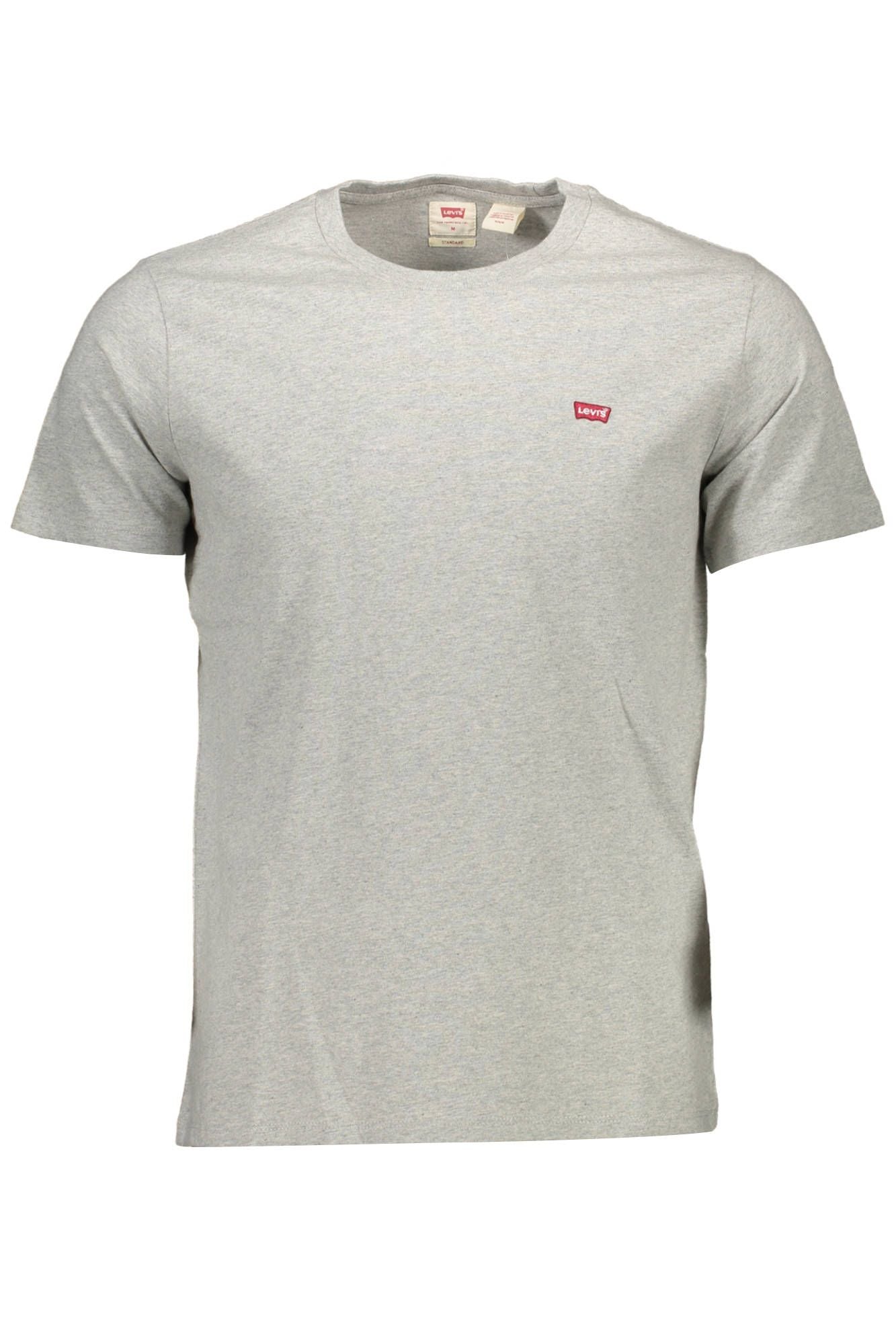 Gray Cotton Men T-Shirt