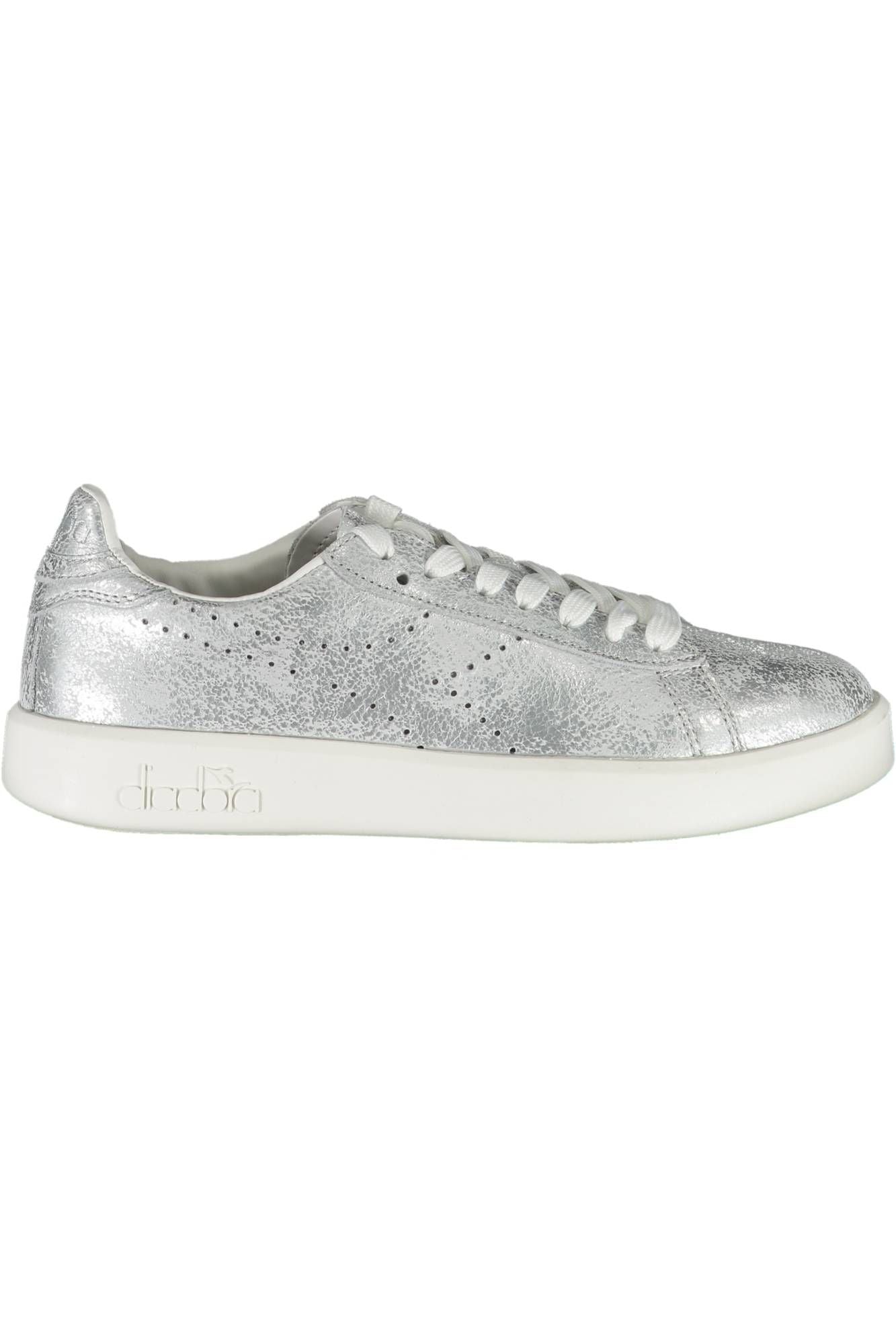 Silver Fabric Women Sneaker