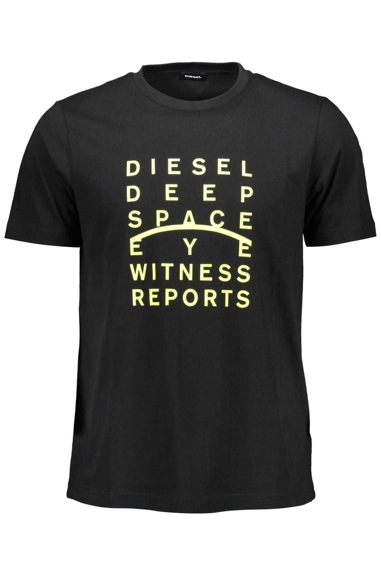 Black Cotton Men T-Shirt