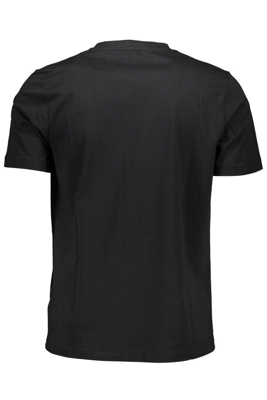 Black Cotton Men T-Shirt