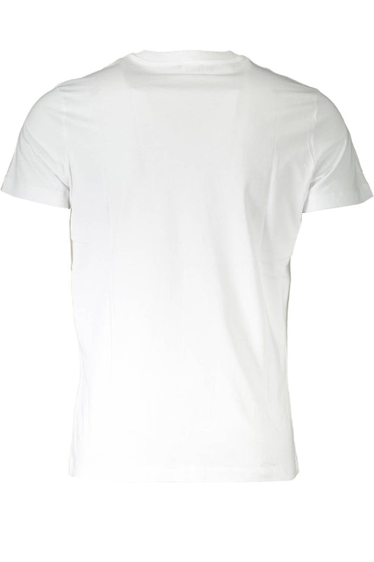 White Cotton Men T-Shirt
