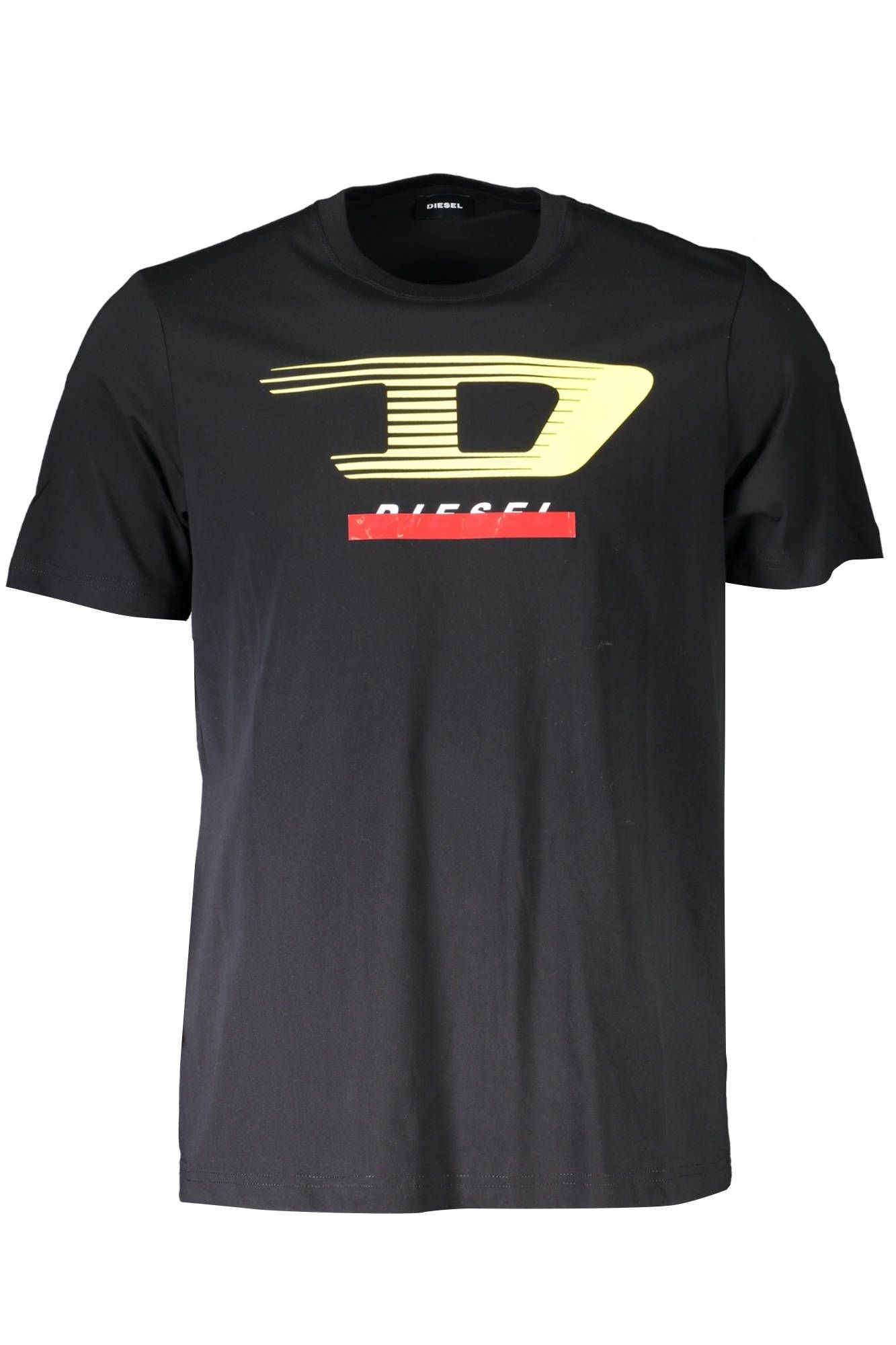 Black Cotton Men T-Shirt