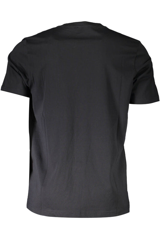 Black Cotton Men T-Shirt