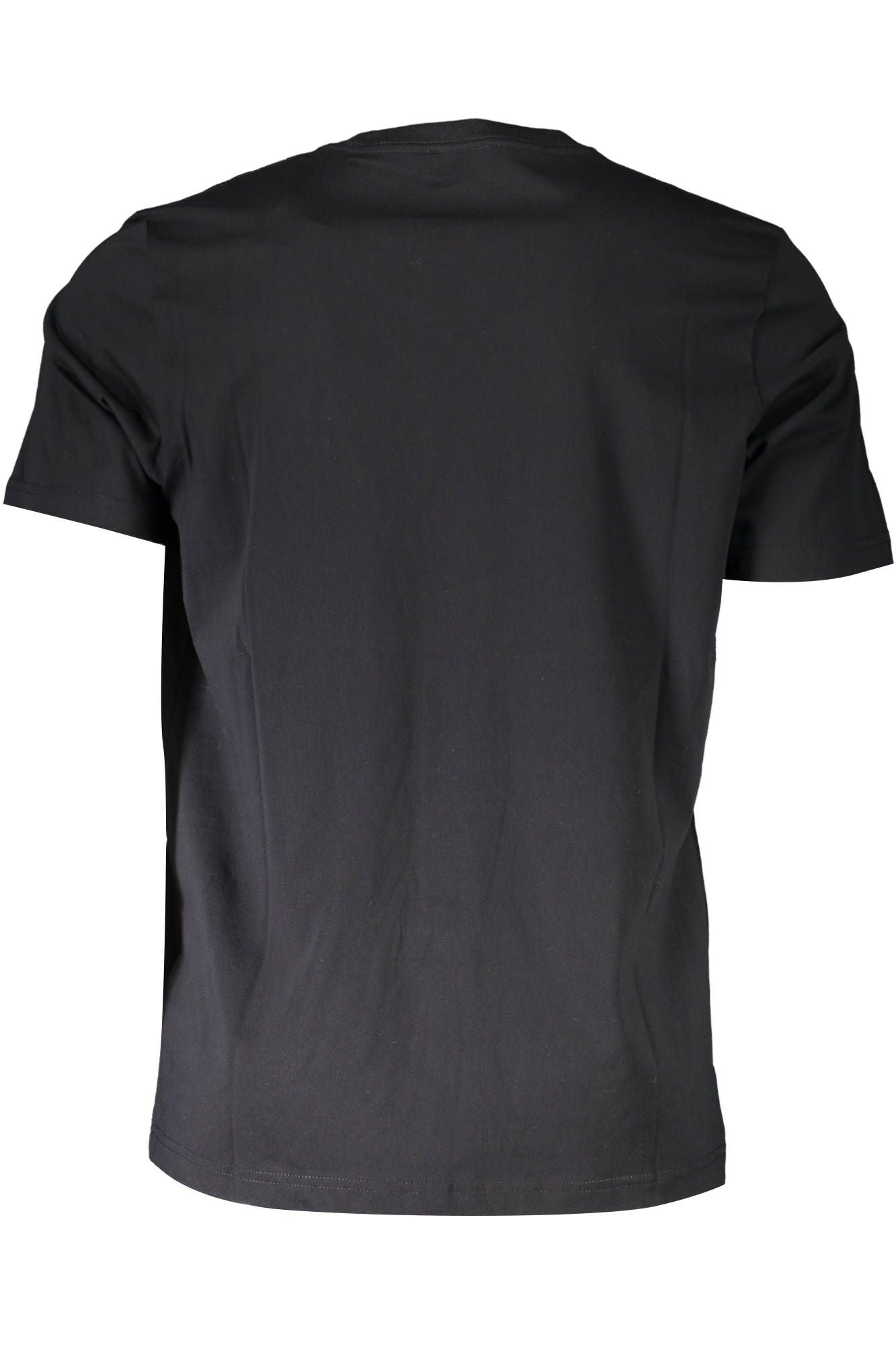 Black Cotton Men T-Shirt