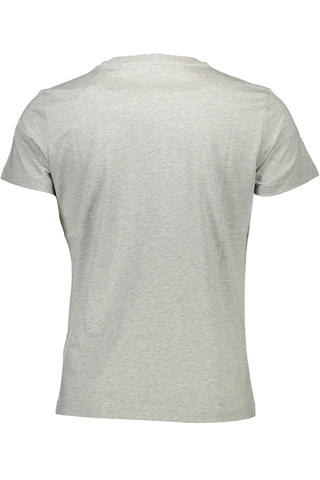 Gray Cotton Men T-Shirt