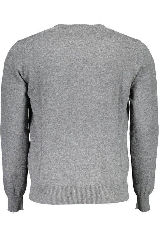 Gray Cotton Men Sweater