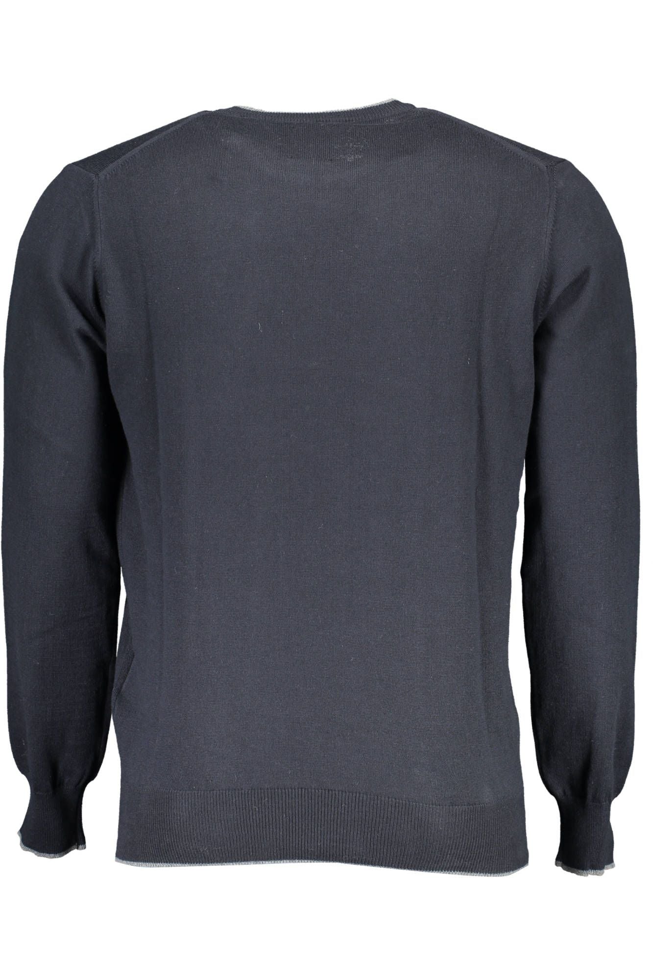 Blue Cotton Men Sweater