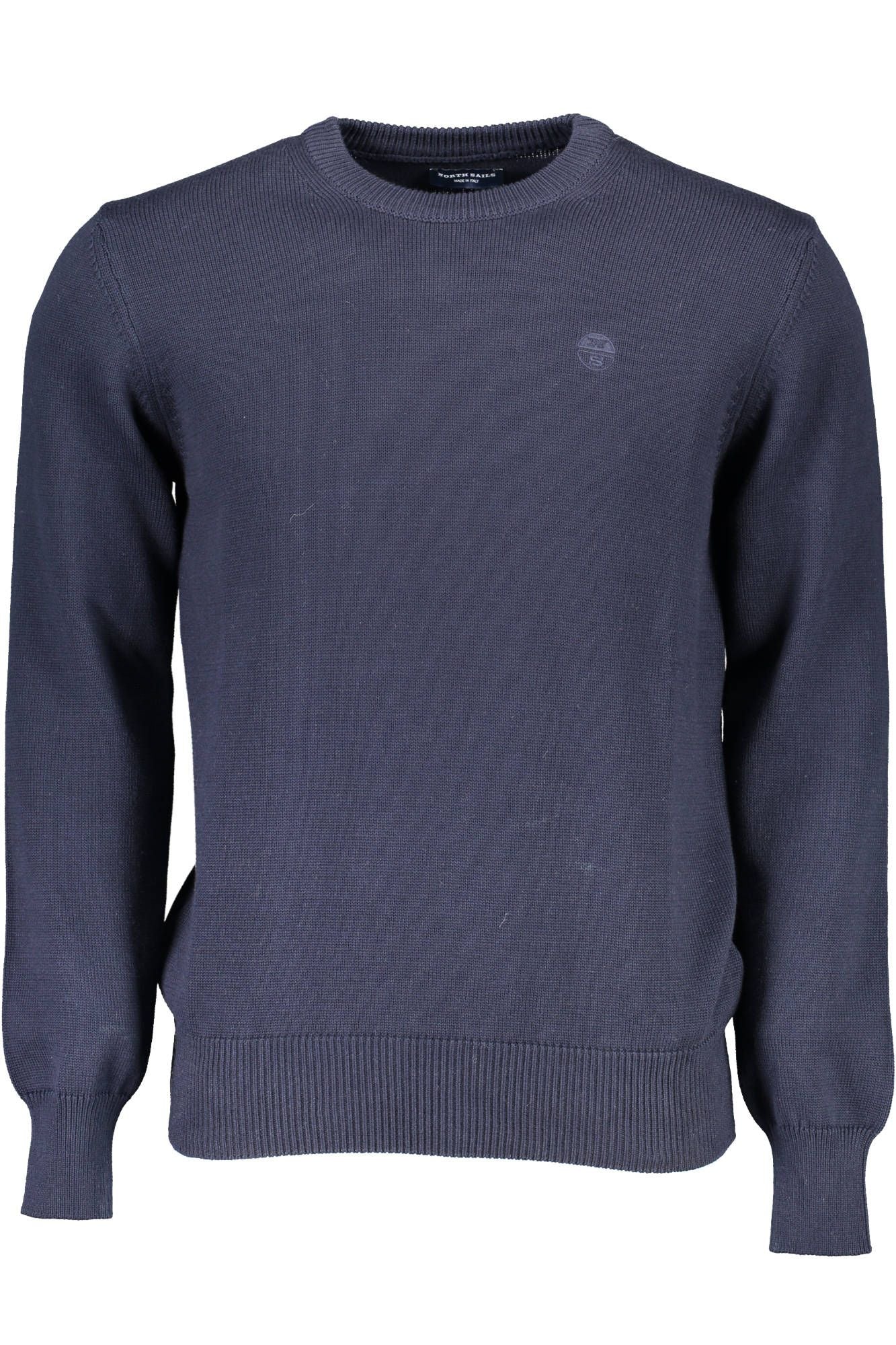 Blue Cotton Men Sweater
