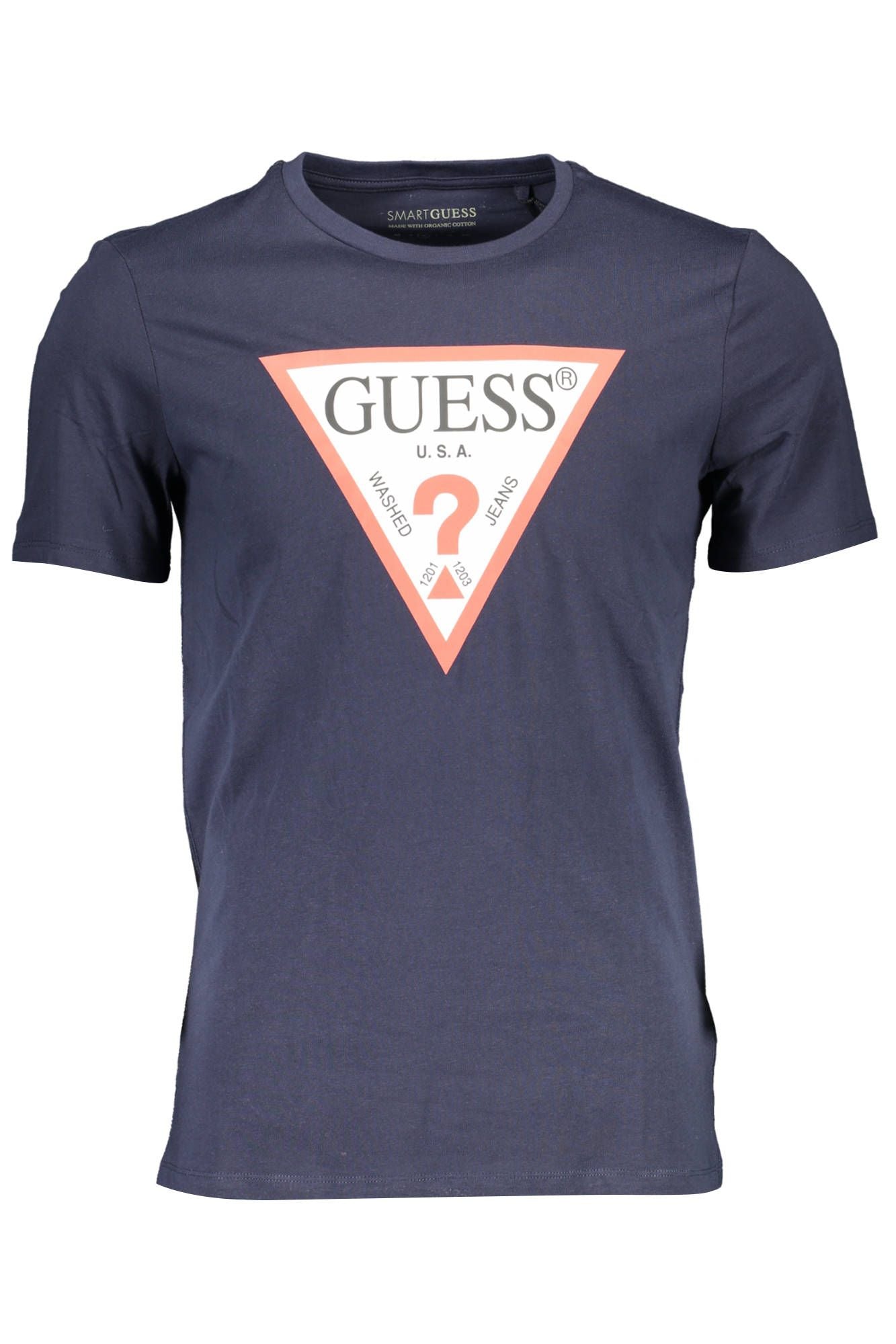 Blue Cotton Men T-Shirt