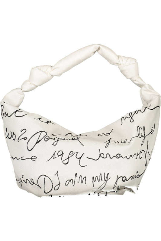 White Polyurethane Women Handbag