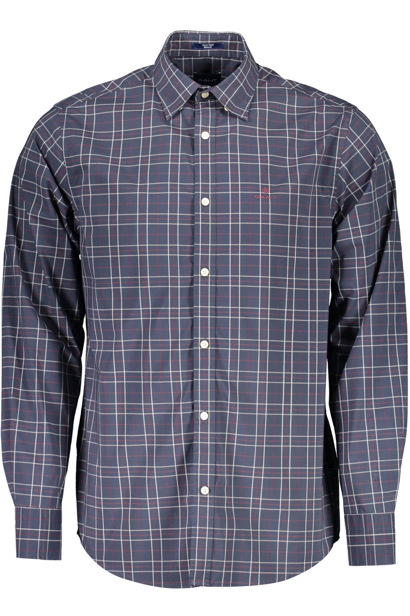 Blue Cotton Men Shirt
