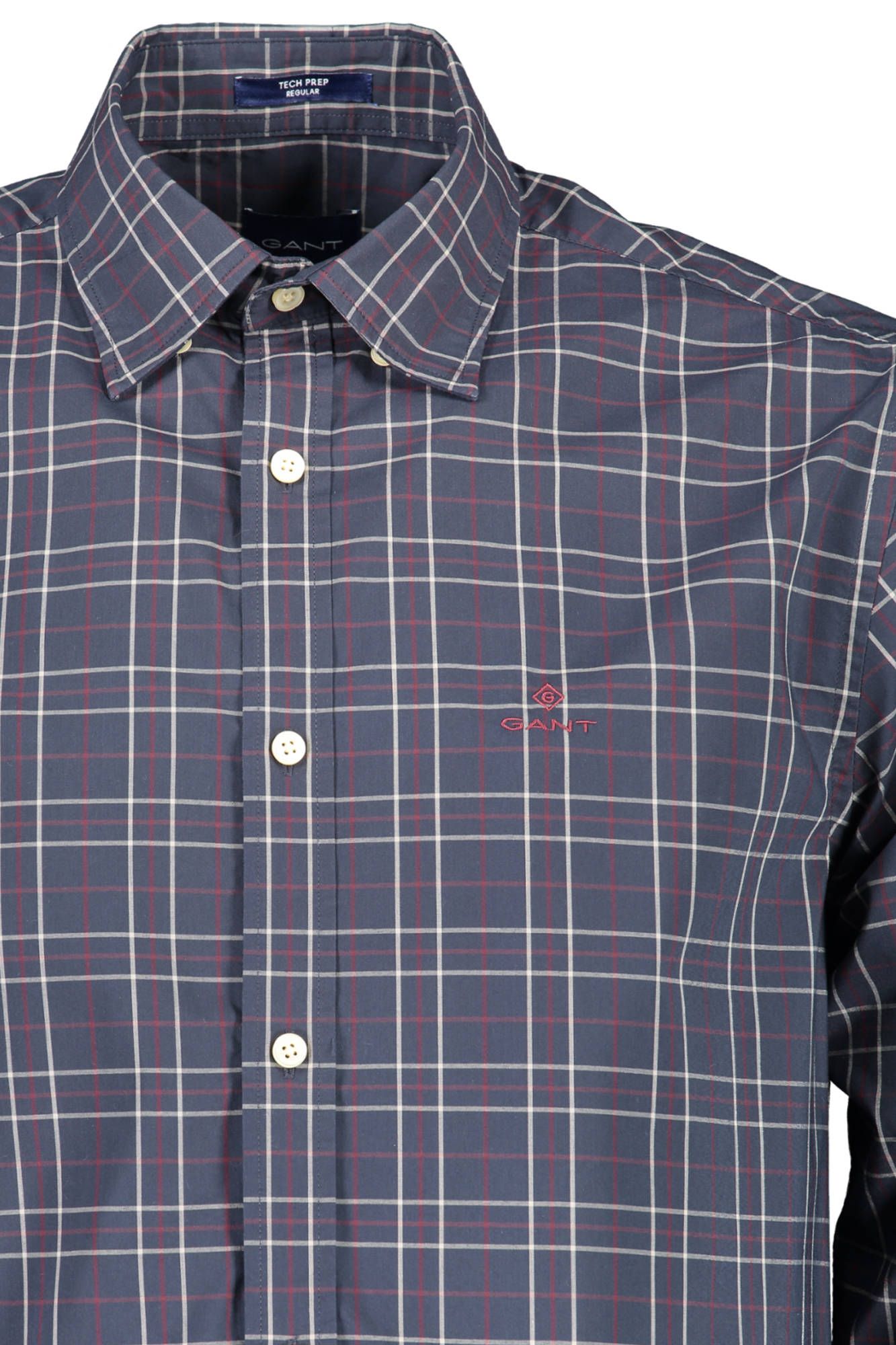Blue Cotton Men Shirt