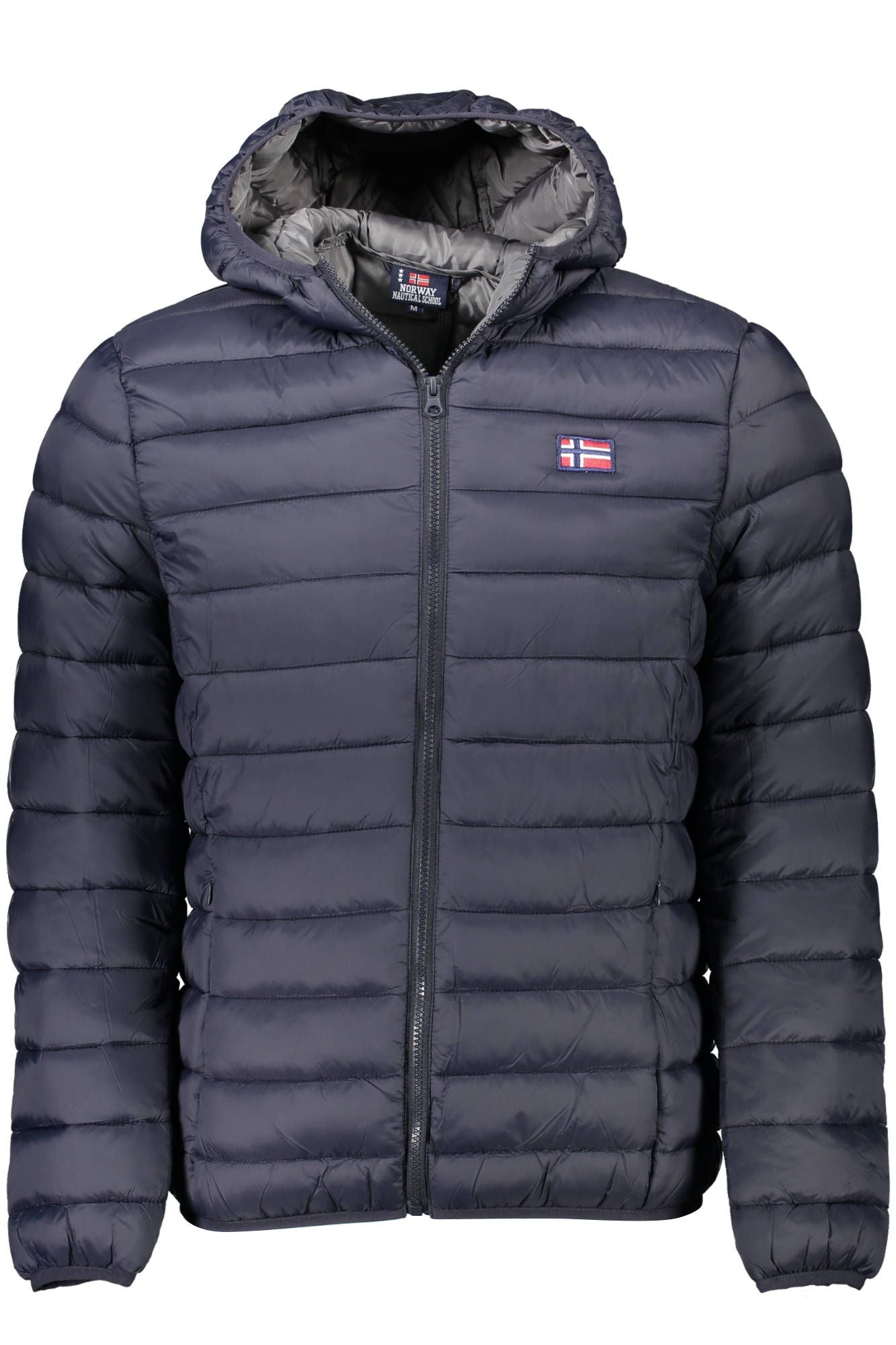 Blue Polyamide Men Jacket
