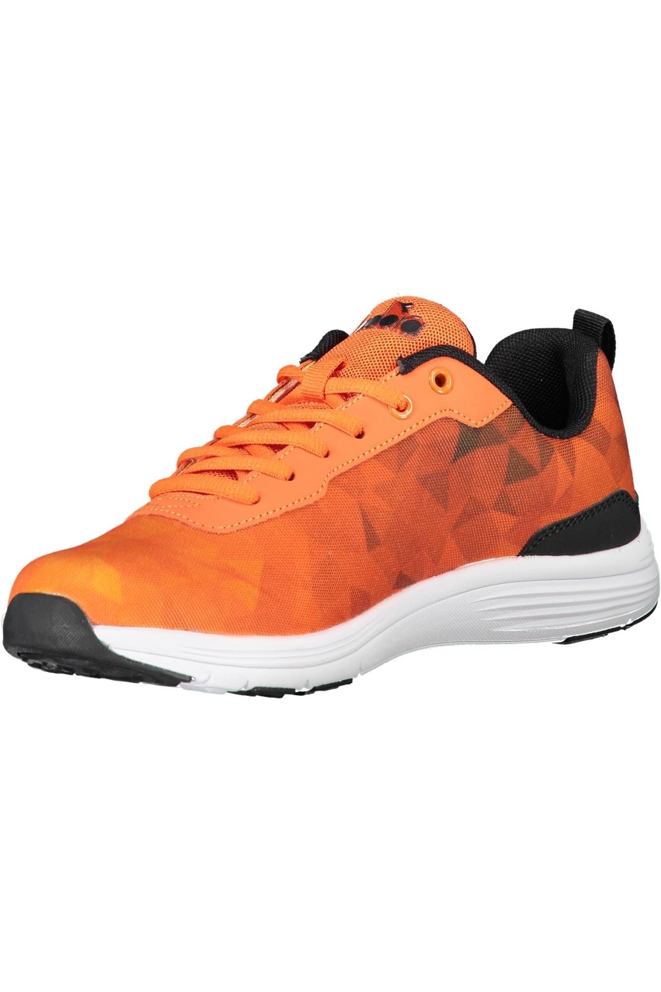 Orange Fabric Men Sneaker
