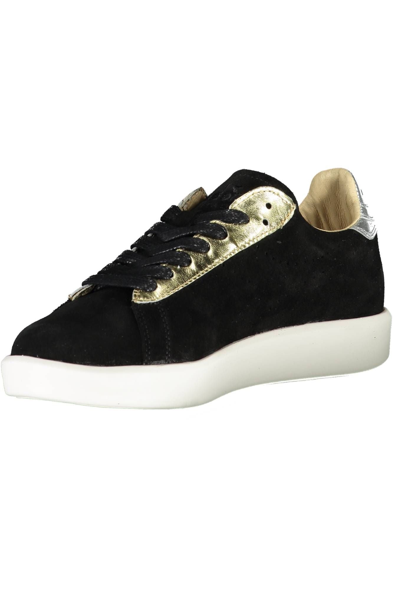 Black Fabric Women Sneaker