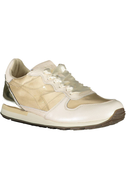 Beige Fabric Women Sneaker