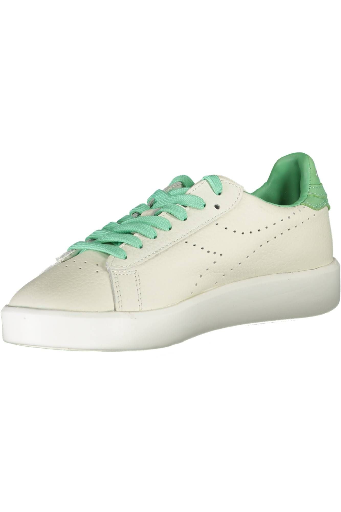 White Fabric Women Sneaker