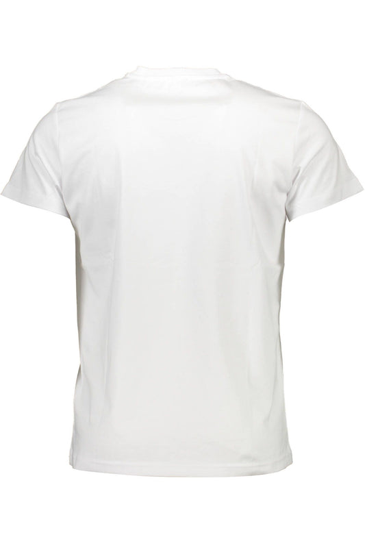 White Cotton Men T-Shirt