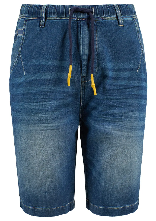 Blue Cotton Men Bermuda Short