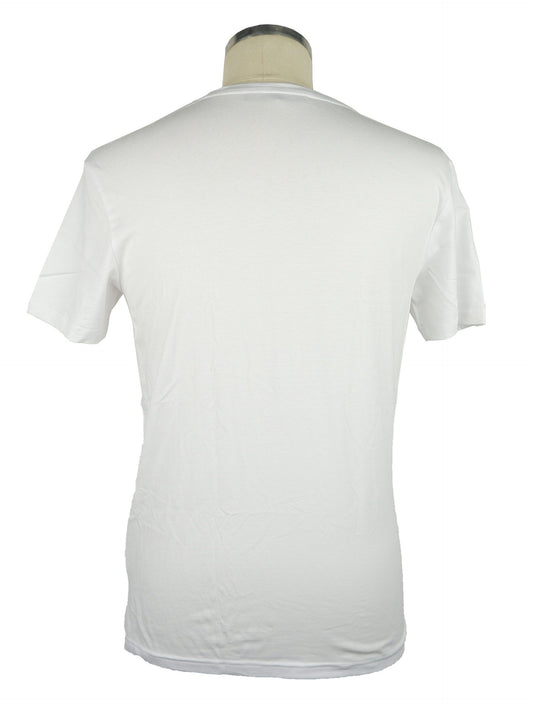 White Cotton Men T-Shirt