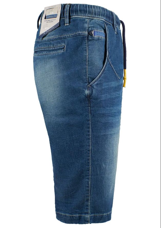 Blue Cotton Men Bermuda Short