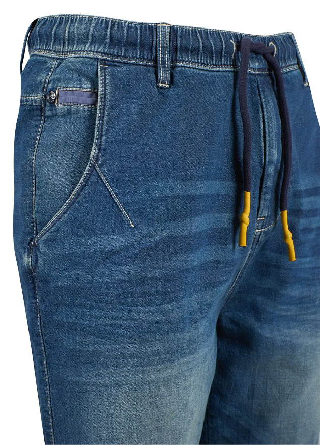 Blue Cotton Men Bermuda Short