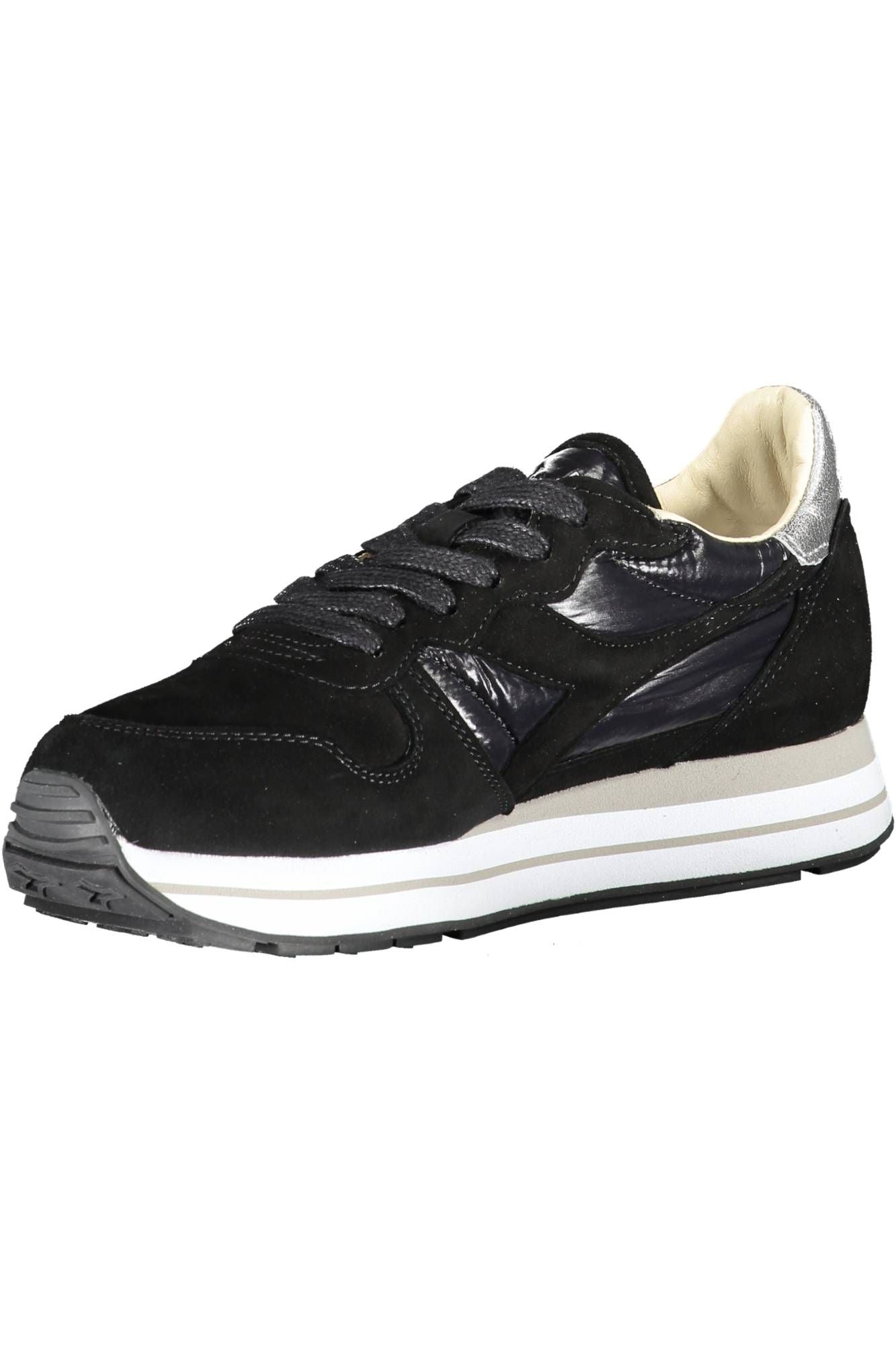 Black Fabric Women Sneaker