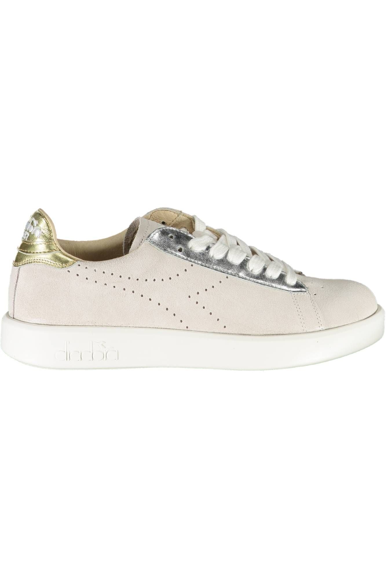 White Fabric Women Sneaker