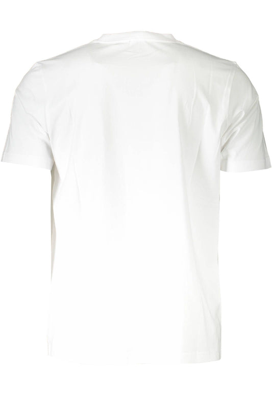 White Cotton Men T-Shirt