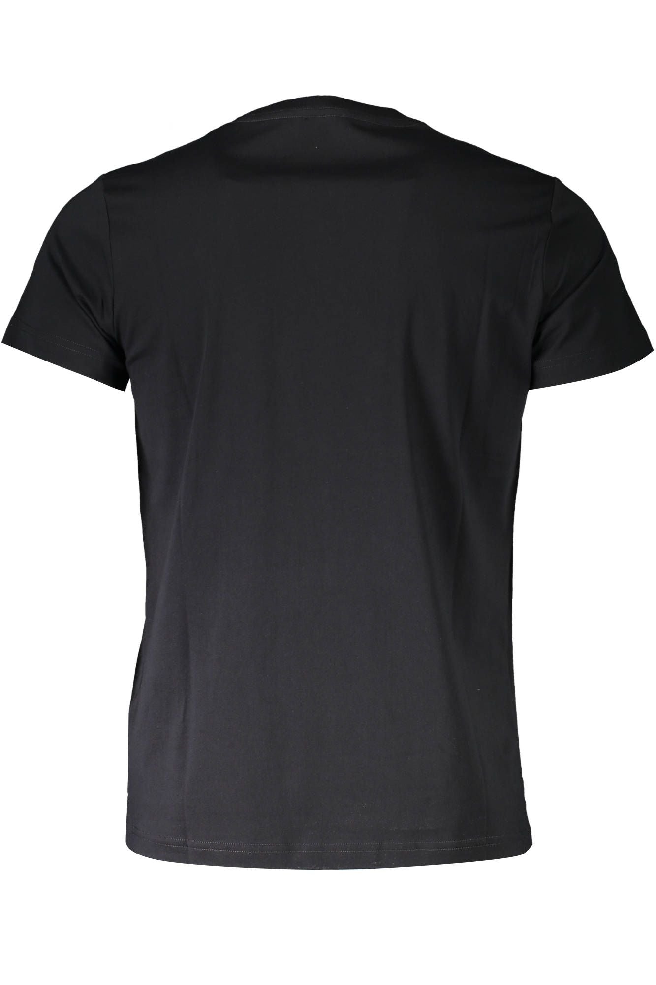 Black Cotton Men T-Shirt