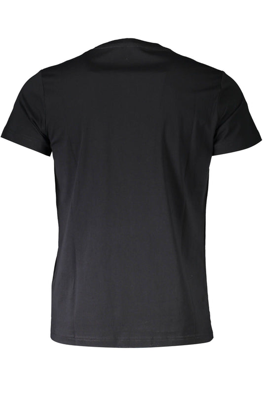Black Cotton Men T-Shirt