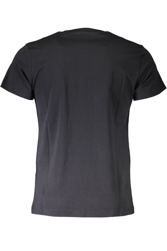 Black Cotton Men T-Shirt