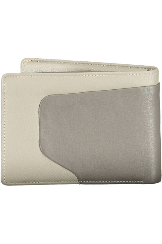 Gray Leather Men Wallet