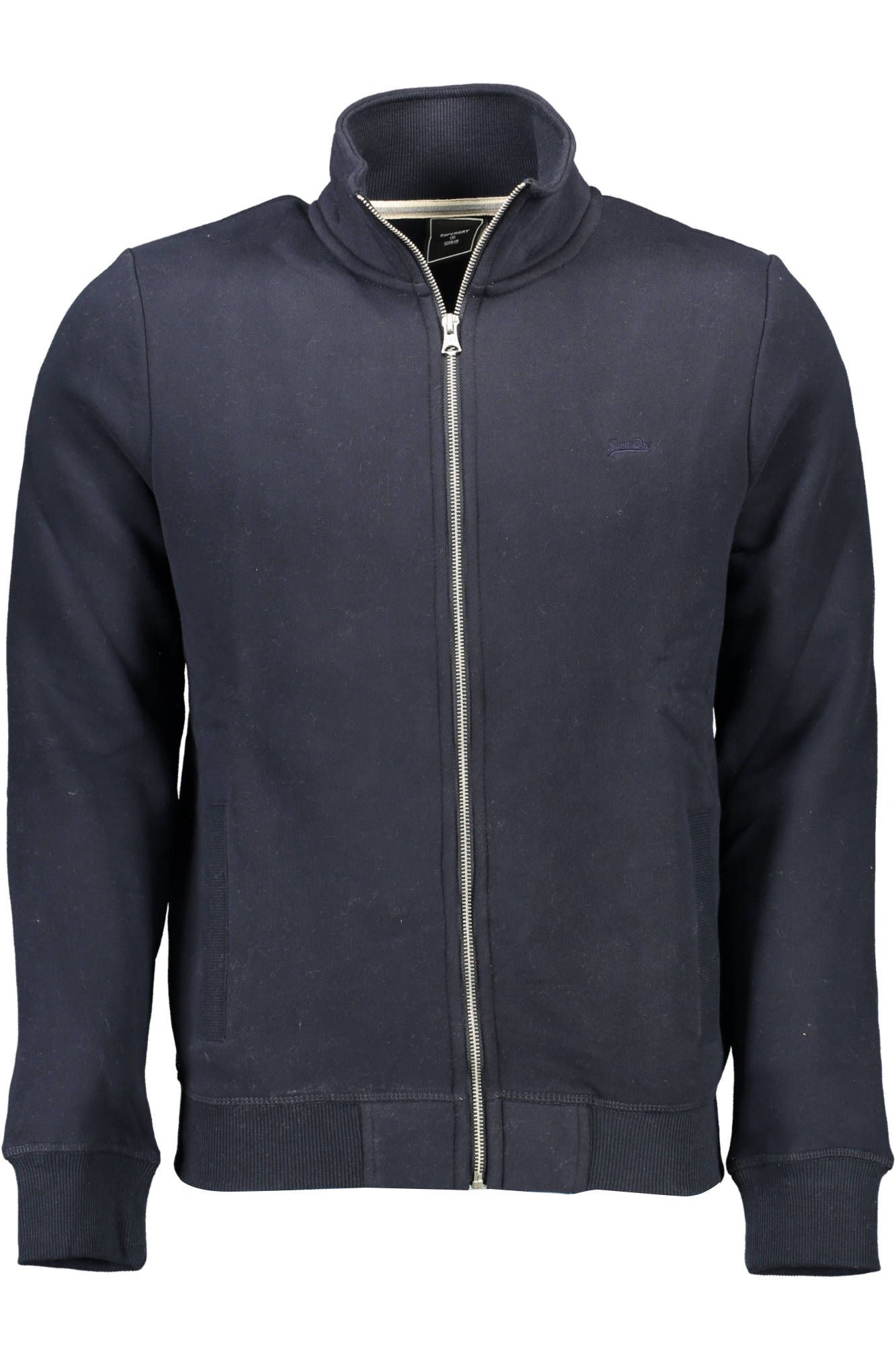 Blue Cotton Men Sweater