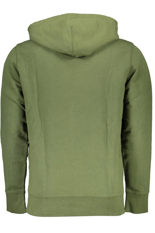 Green Cotton Men Sweater