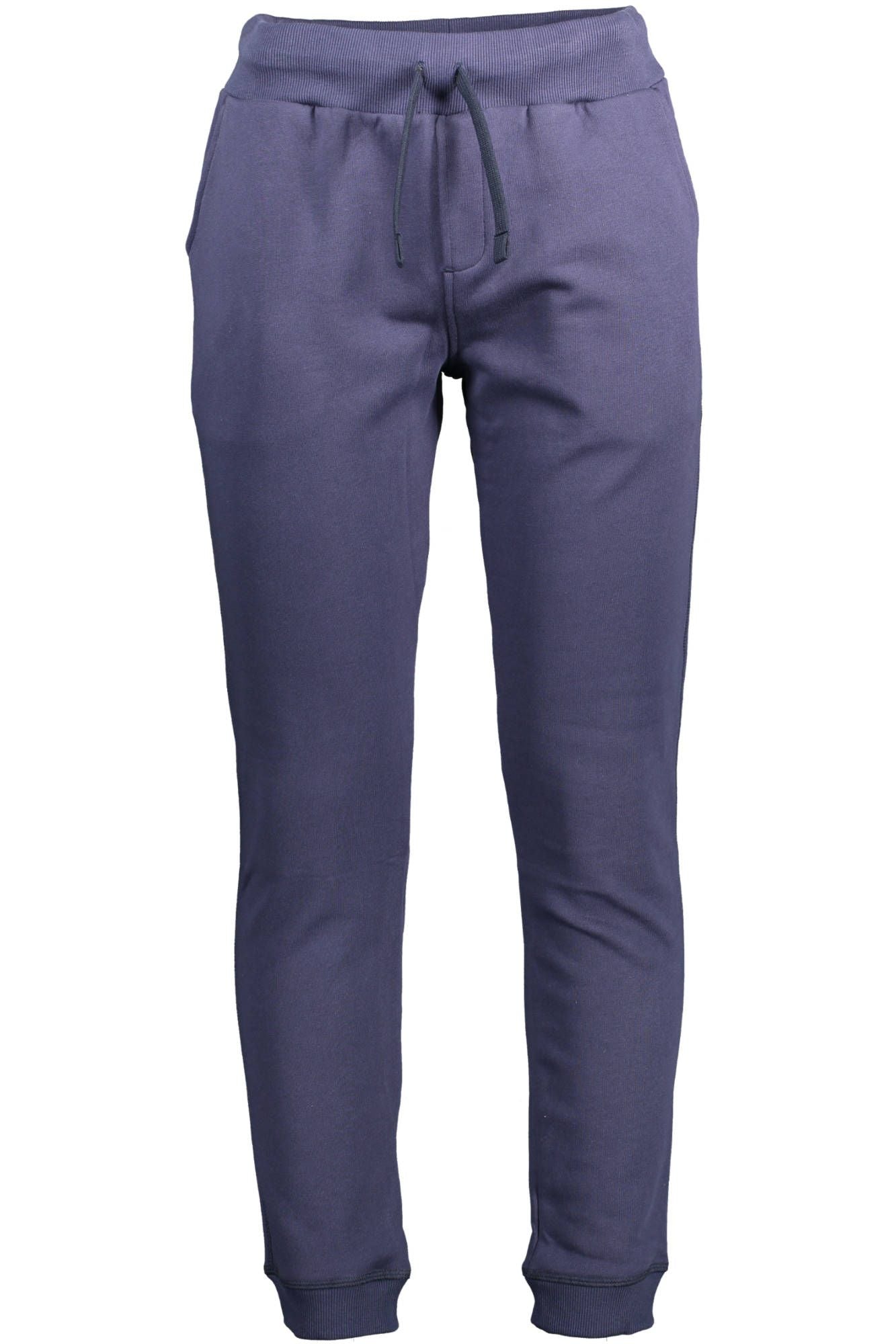 Blue Cotton Men Pant